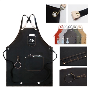 Durable Canvas Work Apron With Multi-Pockets